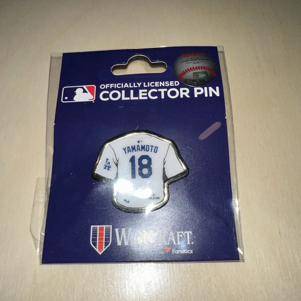 Los Angeles Dodgers Yoshinobu Yamamoto Pin Lapel Collector Official MLB - Image 1 of 1