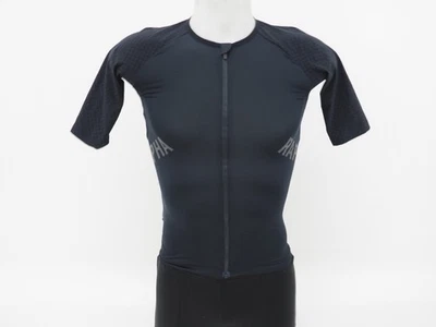 Camiseta deportiva de ciclismo Rapha Pro Team Aero pequeña negra para hombre 3 bolsillos traseros + 1 cremallera Foto 1 de 4