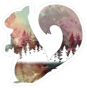 Wilderness Squirrel Sticker - Picture 1 of 2