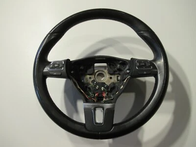 VW Tiguan I 5N Facelift 3-Speichen Lederlenkrad Multifunktion Schaltwippen - Bild 1 von 4