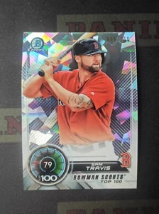 2018 Bowman Chrome Baseball Ice Refractor Sam Travis /150 - Picture 1 of 2