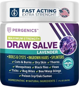 Pergenics Draw Salve Ointment for Ingrown Hair, Boil & Cyst, Splinter Remover - Picture 1 of 23
