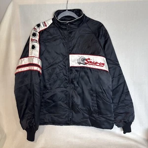 Vintage Snap-On Tools Jacket / Coat, Mens Black Zippers work No Size Tag - Picture 1 of 16