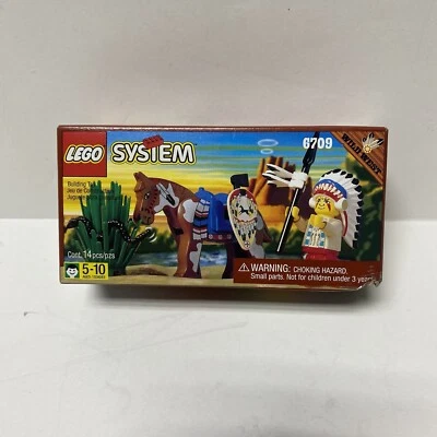 Vintage Rare LEGO Wild West Western Tribal Chief 6709 SEALED RETIRED NEW IN BOX - Image 1 of 4