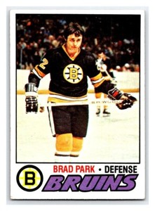1977-78 TOPPS BRAD PARK VINTAGE NHL HOCKEY CARD # 190 Boston Bruins Rare BV