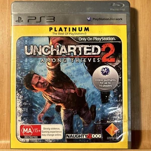 Uncharted 2 Among Thieves (Playstation PS3) With Manual- Platinum Edition (S6.2) - Picture 1 of 2