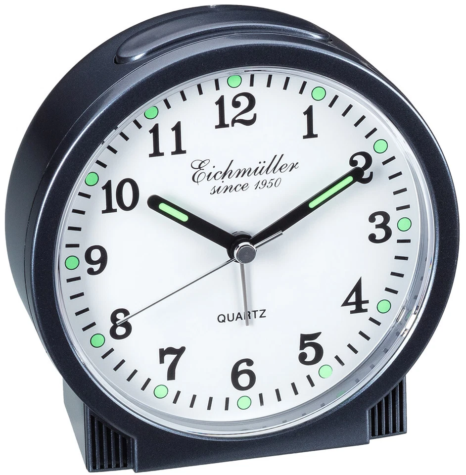 Eichmüller Despertador Weckwiederhohlung Gris Trabajo Cuarzo Análogo Plástico - Imagen 1 de 1