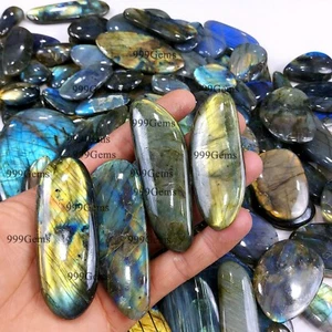 3 Lb Bulk labradorite palm Loose Random Selection Wholesale Lot 1-4 Inches - Picture 1 of 15