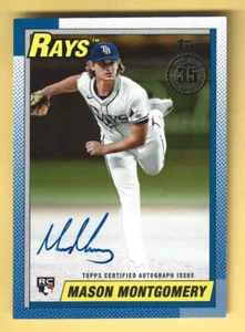 2025 Topps Series 2 Mason Montgomery RC Auto 1990 Topps #90B2-MM #34/50 - Imagen 1 de 2