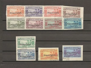 NEW HEBRIDES/FRENCH 1941 SG F65/F76 USED - Picture 1 of 1