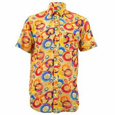 Mens Shirt Loud Originals REGULAR FIT Rings Orange Retro Psychedelic Fancy