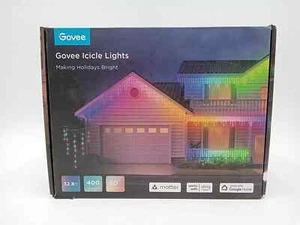 Govee Icicle Lights, Smart RGBIC Christmas Icicle Lights for Outside, 33ft - Picture 1 of 4
