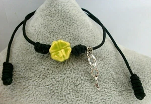 Bracelet " June " Charm Clover IN Green Apple Of Ceramic - Picture 1 of 5