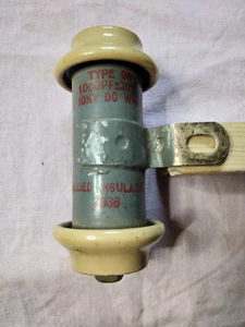 1000PF 10KV condensatore a colonna plessey VINTAGE T.CC. RF Trasmettitore Radio - Foto 1 di 1