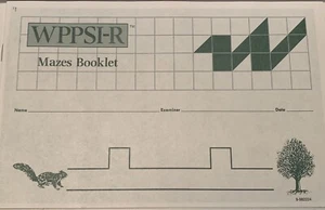 Wechsler - WPPSI-R Vorschule & Grundschulskala von Intel. Psychologie Labyrinthe Broschüre - Bild 1 von 2