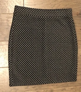 Loft Outlet Black Geometric Pattern Pull-On Skirt Women's Size S - Picture 1 of 4