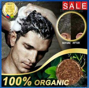 SOAP COVER Grey Bar Shampoo Natural Polygonum Essence Hair Darkening Shampoo HOT