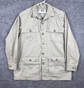 Tilley Endurables Jacket Mens XXXL Tall Beige Chore Coat Safari Made in Canada - Picture 1 of 11