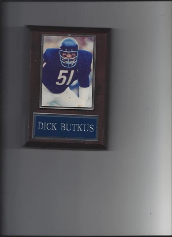 DICK BUTKUS PLAQUE CHICAGO BEARS FOOTBALL NFL Cover