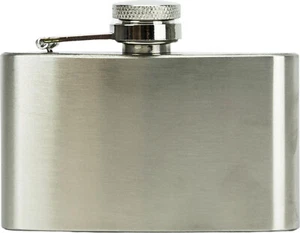 Flachmann Acero Inoxidable Satinado / 22 mm Ancho / 3 oz (88,73 ml) - Imagen 1 de 2