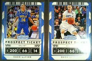 #25 Zach LaVine Lote x2 2020-21 Crónicas Selecciones de Draft Base y Variación UCLA - Imagen 1 de 2
