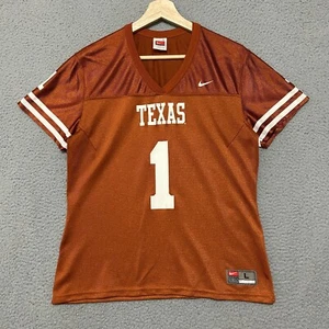 Nike Texas Longhorns #1 Football Jersey Women L Orange NCAA College - Picture 1 of 7