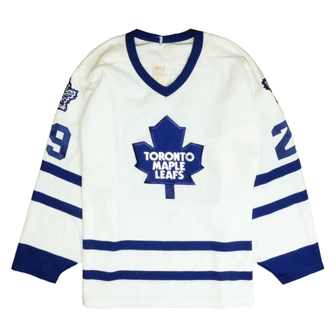 Vintage Toronto Maple Leafs Felix Potvin CCM Maska Hockey Jersey Size XL 90s NHL Cover