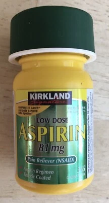Kirkland Signature Low Dose Aspirin 81 mg Enteric Coated 365 tablets - Image 1 of 3
