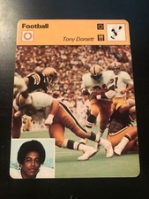 1977 Tony Dorsett Football Sportscaster Card NM+