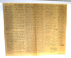 1865 Poster Abe Lincoln's Second Inaugural Address - 1960s Reproduction Vintage - Picture 1 of 8