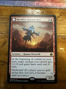 Reckless Stormseeker [Midnight Hunt] MTG - Picture 1 of 2