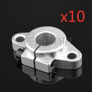 10PCS SHF12 12mm Aluminum Rod Holder Linear Rail Shaft Guide Support CNC Bearing - Picture 1 of 4
