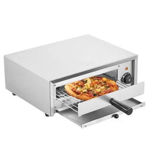 VEVOR Electric Pizza Oven 12-inch 1500W 50-350℃ Temp Range Removable Crumb Tray - Picture 1 of 12