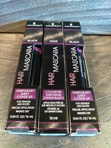 Schwarzkopf Black Hair Mascara Temporary Grey Hair Cover-Up Beauty Supply  - Picture 1 of 4