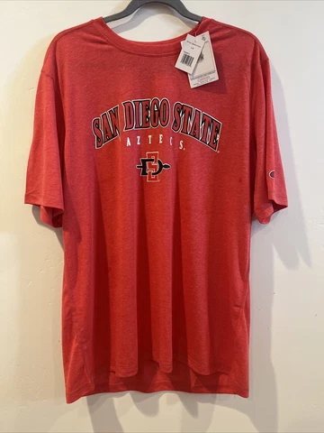 Champion San Diego State University SDSU Aztecs Mens Slub Jersey Tee Shirt NEW L Cover