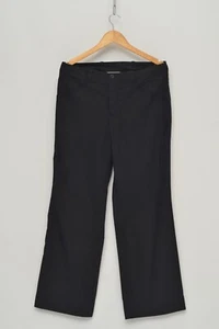 Hannes Roether Damen Hose schwarz Baumwolle weite Schlaghose Größe L - Bild 1 von 10