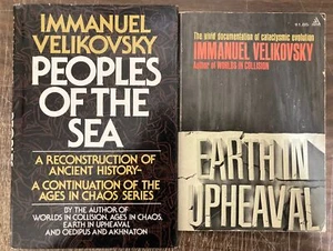 IMMANUEL VELIKOVSKY EARTH IN UPHEAVAL & PEOPLES OF THE SEA CHAOS ANCIENT HISTORY - Foto 1 di 1