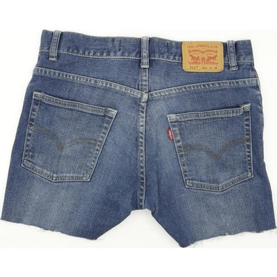 Levi's 511 Blue Hot Pants Stretch Vintage Denim Shorts W29 UK8/10 (60196) - Image 1 of 2