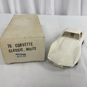 1976 Corvette Coupe Classic weiß Händler Promo Plastik Modellauto mit Box - Bild 1 von 5