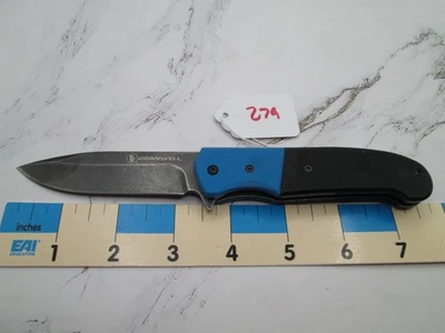 #279 CORNWELL Blue/Black CRKT CKT6884BC Ignitor Assisted Opening Linerlock Knife - Image 1 of 4