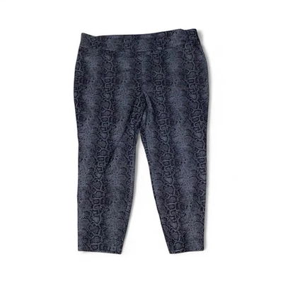 Pantalones de piel de serpiente Susan Graver 28W gris Foto 1 de 4