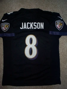 *IRREGULAR* Ravens LAMAR JACKSON nfl NIKE Jersey YOUTH KIDS BOYS (m-medium 10-12 - Picture 1 of 4