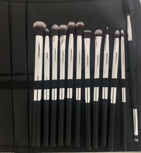 Juego de brochas de sombra de ojos estuche 12 piezas juego de brochas de maquillaje cepillo de mezcla de ojos cepillo delineador - Imagen 1 de 9
