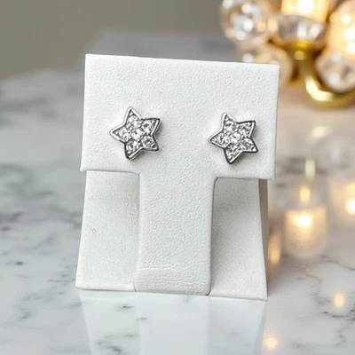 Ohrstecker Sternchen Zirkonia Edelstahl Magnetschmuck Stern Ohrschmuck Ohrringe - Bild 1 von 4