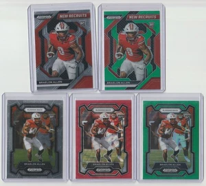 2024 Panini Prizm Draft Picks Braelon Allen rookie card lot / Green / Ruby Wave - Picture 1 of 1