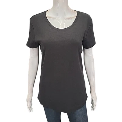 Kirkland подпись женщин Pima хлопок верхний короткие рукава футболка черный размер XL - Изображение 1 из 4