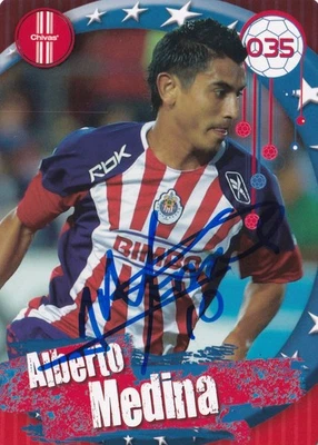 TARJETA IMAGICS CHIVAS FIRMADA POR ALBERTO VENADO MEDINA 2009-10 35 LIGA MX Foto 1 de 3