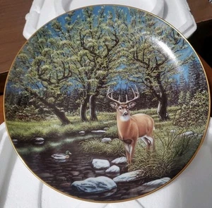 Streamside Spirits Wilderness Reflections Danbury Mint Straalen Collector Plate - Picture 1 of 2