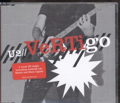 U2 Vertigo CD UK Island 2004 B/W Jacknife Lee 10" Und Neon Lights Info Stickered - Bild 1 von 2