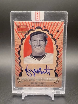 George Brett - 2013 2014 Panini America’s Pastime Signatures Auto GB Sealed /75 - Image 1 of 2